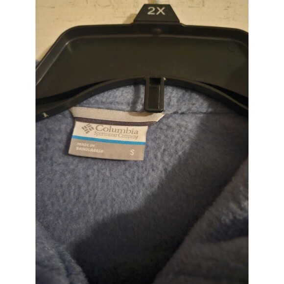 Columbia Mount Grant Fleece Jacket Blue Full Zip Jacket Mens Small Blue Grey S - Picture 4 of 4